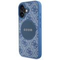 Etui Guess 4G Circle Classic Logo MagSafe na iPhone 16 - niebieskie