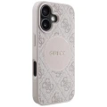 Etui Guess 4G Circle Classic Logo MagSafe na iPhone 16 - różowe