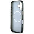 Etui Guess IML Metal Glitter 4G Circle Triangle MagSafe na iPhone 16 - czarne