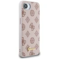 Etui Guess Peony Script Logo MagSafe na  iPhone 16e - brązowe