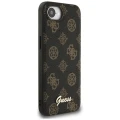 Etui Guess Peony Script Logo MagSafe na  iPhone 16e czarne