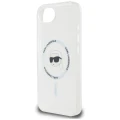 Etui Karl Lagerfeld IML Metal Karl Head MagSafe na iPhone 16e biały