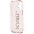 Etui Karl Lagerfeld IML Rhinestones Logo na iPhone 16 - różowe