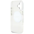 Etui Guess IML Metal Colored Circle Classic Logo MagSafe na iPhone 16 - białe