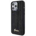 Etui Guess Sequin Script Metal na iPhone 15 Pro Max - czarne