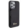 Etui Guess Sequin Script Metal na iPhone 15 Pro Max - czarne