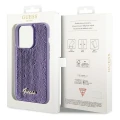 Etui Guess Sequin Script Metal na iPhone 15 Pro Max - fioletowe