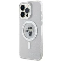 Etui Karl Lagerfeld Karl&Choupette Glitter MagSafe na iPhone 15 Pro Max - przezroczyste