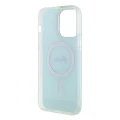 Etui Guess IML Iridescent MagSafe do iPhone 15 Pro Max - turkusowe