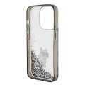 Etui Karl Lagerfeld Liquid Glitter Choupette do iPhone 15 Pro Max - przezroczyste