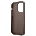 Etui Guess 4G Big Metal Logo do iPhone 15 Pro Max - brązowe