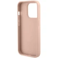 Etui Guess Croco Triangle Metal Logo do iPhone 15 Pro Max - różowe