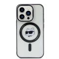 Etui Karl Lagerfeld IML Choupette's Head MagSafe do iPhone 15 Pro Max - przezroczyste
