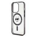 Etui Karl Lagerfeld IML Choupette's Head MagSafe do iPhone 15 Pro Max - przezroczyste
