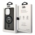 Etui Karl Lagerfeld IML Ikonik MagSafe do iPhone 15 Pro Max - czarne