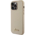 Etui Guess Glitter Glossy Script do iPhone 15 Pro Max - złote