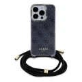 Etui Guess Crossbody Cord 4G Print na iPhone 15 Pro Max - czarne
