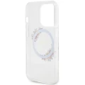 Etui Guess IML Flowers Wreatch MagSafe na iPhone 15 Pro Max - przezroczyste