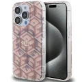 Etui Guess IML GCube MagSafe na iPhone 15 Pro Max - różowe
