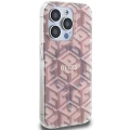 Etui Guess IML GCube MagSafe na iPhone 15 Pro Max - różowe