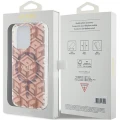 Etui Guess IML GCube MagSafe na iPhone 15 Pro Max - różowe