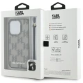 Etui Karl Lagerfeld IML Mono KL Pattern & Cord na iPhone 15 Pro Max - czarne