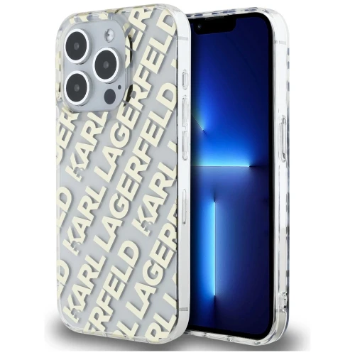 Etui Karl Lagerfeld IML Fullover Logo na iPhone 15 Pro Max - złote