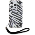 Etui Karl Lagerfeld IML Zebra Pattern & Cord na iPhone 15 Pro Max - czarne