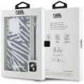 Etui Karl Lagerfeld IML Zebra Pattern & Cord na iPhone 15 Pro Max - czarne