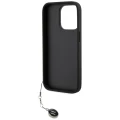 Etui Karl Lagerfeld Saffiano Rhinestones & Charm na iPhone 15 Pro Max - czarne