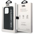 Etui Karl Lagerfeld Saffiano Rhinestones & Charm na iPhone 15 Pro Max - czarne
