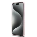 Etui Karl Lagerfeld Silicone Karl&Choupette Ring MagSafe na iPhone 15 Pro Max - różowe