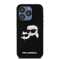 Etui Karl Lagerfeld Silicone Karl&Choupette MagSafe na iPhone 15 Pro Max - czarne
