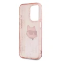 Etui Karl Lagerfeld IML Choupette Head & Monogram na iPhone 15 Pro Max - różowe