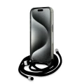 Etui Karl Lagerfeld IML Crossbody Monogram Karl & Choupette Head MagSafe na iPhone 15 Pro Max - czarne
