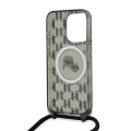 Etui Karl Lagerfeld IML Crossbody Monogram Karl & Choupette Head MagSafe na iPhone 15 Pro Max - czarne