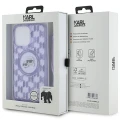 Etui Karl Lagerfeld IML Crossbody Monogram Karl & Choupette Head MagSafe na iPhone 15 Pro Max - fioletowe