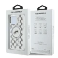 Etui Karl Lagerfeld IML Monogram Karl & Choupette Head MagSafe na iPhone 15 Pro Max - przezroczyste
