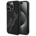 Etui Karl Lagerfeld 3D Rubber Signature na iPhone 15 Pro Max - czarne