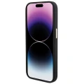 Etui Guess Silicone Logo Strass 4G do iPhone 15 Pro Max - czarne