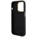 Etui Guess Silicone Logo Strass 4G do iPhone 15 Pro Max - czarne
