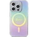 Etui Guess IML Iridescent MagSafe na iPhone 15 Pro Max  6.7" - fioletowe