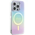 Etui Guess IML Iridescent MagSafe na iPhone 15 Pro Max  6.7" - fioletowe