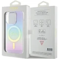 Etui Guess IML Iridescent MagSafe na iPhone 15 Pro Max  6.7" - fioletowe