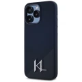 Etui Karl Lagerfeld Silicone Shadow Metal Initial MagSafe do iPhone 15 Pro Max czarny