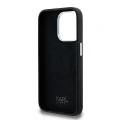 Etui Karl Lagerfeld Silicone Metal Script Logo na iPhone 15 Pro Max - czarne