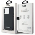 Etui Karl Lagerfeld FW Metal Plate MagSafe na iPhone 15 Pro Max - czarne
