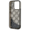 Etui Karl Lagerfeld Liquide Glitter Monogram Gradient na iPhone 15 Pro Max - czarne