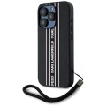 Etui Karl Lagerfeld Saffiano Athleisure Stripes Cord na iPhone 15 Pro Max - różowe