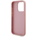Etui Karl Lagerfeld Wrinkled Metal Signature na iPhone 15 Pro Max - różowe